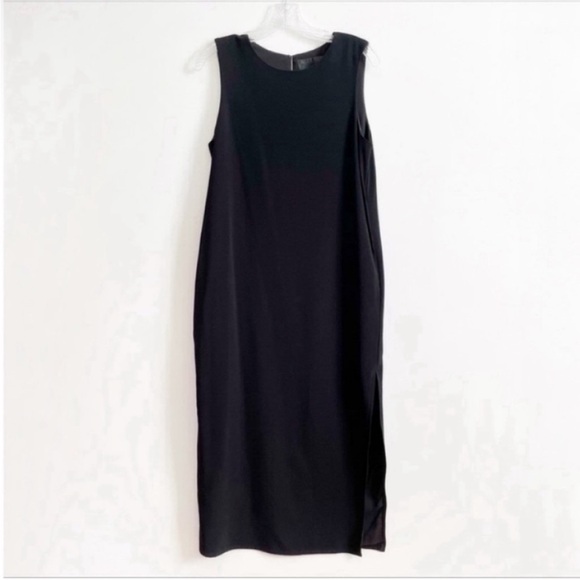 Blaque Label Dresses & Skirts - Blaque Label Revolve shift dress black sleeveless column midi pockets